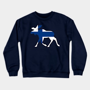 Finland scandinavian elk moose Crewneck Sweatshirt